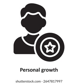 Personal growth Vector Icon which can easily modify or edit
