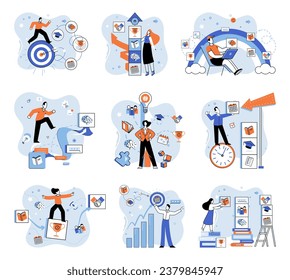 Personal growth. Vector illustration. Acquiring new skills and becoming skilled in various areas enhances personal growth Success in personal growth comes from utilizing ones talents and abilities