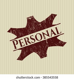 Personal grunge style stamp