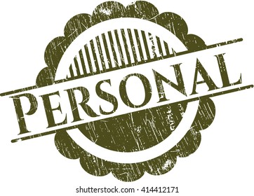 Personal grunge style stamp