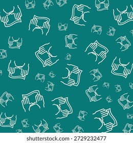 Higiene pessoal mão lindo elemento moderno design vetor Ilustração fundo colorido.eps