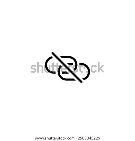 Personal hotspot off icon isolated on white background. Connection symbol modern, simple, vector, icon for website design, mobile app, ui. Vector Illustration