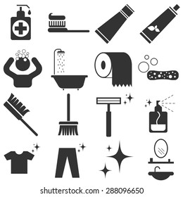 Personal Hygiene Icon Set