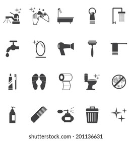 Personal hygiene icons
