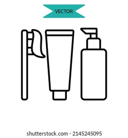personal hygiene icons  symbol vector elements for infographic web