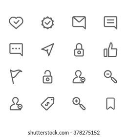 Personal icons line