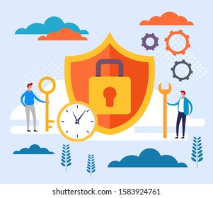 Personal Id Data Protection Concept Vector Stock Vector (Royalty Free ...