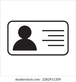 personal id icon logo vector design