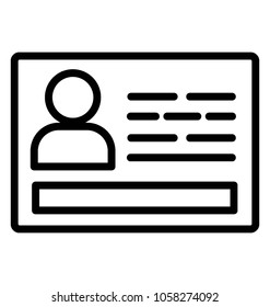 A personal identity card with persona 
