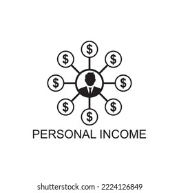 personal income icon , financial icon