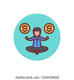 icono de ingreso personal en vector. Logotipo