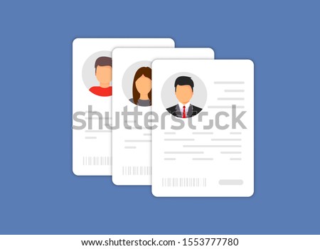 Personal info data icon. Identification Card Icon. Personal info data icon. User or profile card details symbol, identity document with person photo and text. Car driver, driving license, id card