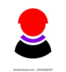 Personal info data icon vector illustration isolated, flat cartoon style of user or profile symbol, my account identity document.
