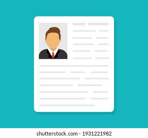 Personal info data. ID cards. Identification document with person photo. User or profile card. Driver's license. Flat style. Vector illustration.