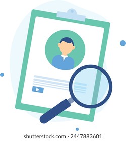 Personal info data, user or profile card details symbol
