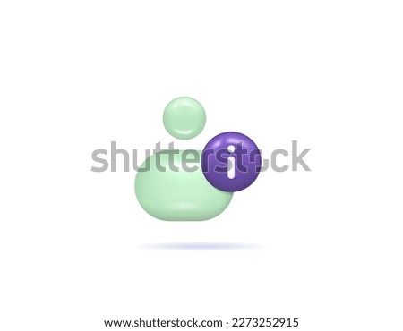 Personal information, information about user or account data, hints and assistance to customers. symbols or icons. 3d and realistic concept design. vector elements