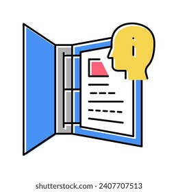 personal information color icon vector. personal information sign. isolated symbol illustration