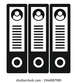 Personal information folder icon. Simple illustration of Personal information folder vector icon for web design isolated on white background