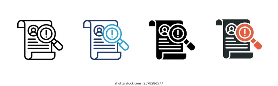 Personal Information Icon Element For Design