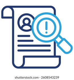 Personal Information Icon Element For Design