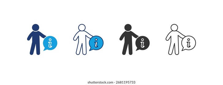 Personal Information Icon Set Multiple Style Collection