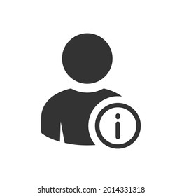 Symbol für persönliche Daten. Benutzerinformationssymbol. Personeninformation, Mitarbeiterdaten, Accountdaten