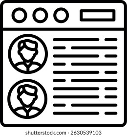 Información personal Nuevo Vector de diseño de iconos creativos