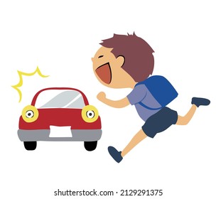 Personal injury caused by a child running away