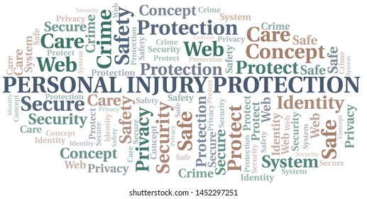 Personal Injury Protection word cloud. Wordcloud made with text only.