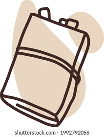 Personal journal, illustration, on a white background.