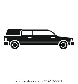 Personal limousine icon. Simple illustration of personal limousine vector icon for web design isolated on white background