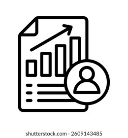 Personal Line Vector Illustration On White Background.