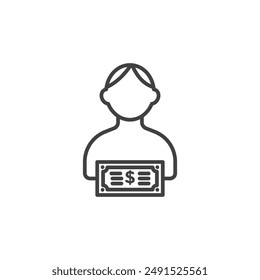Personal loan icon symbol design collection