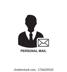 ICONO DE CORREO PERSONAL , ICONO DE CORREO ELECTRÓNICO DE PERFIL