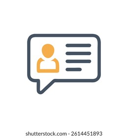 Personal Message Icon for Communication