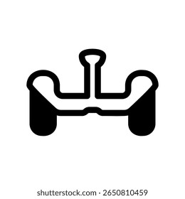 Personal Mobility Hoverboard Depicted in a Simple Line Art Style