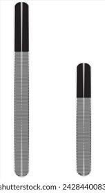 Personal nail file. vector illustration