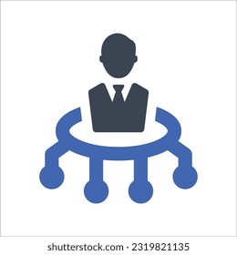 Personal network icon, Vector Graphics