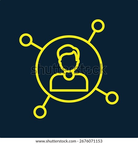 Personal Network trendy artwork design useful creative vector Illustration fascinating colorful background.eps