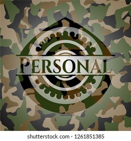 Personal on camouflage pattern