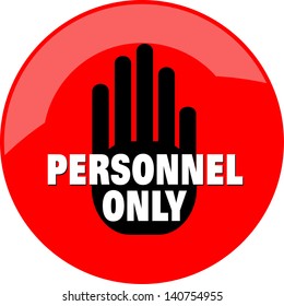 Personal Only, sticker