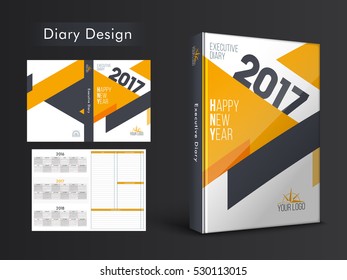 Organizador personal, diario o cuaderno para el año 2017.