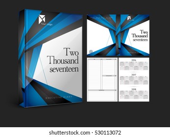 Personal organiser, diary or notebook for the year 2017.