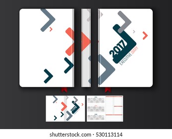 Personal organiser, diary or notebook for the year 2017.