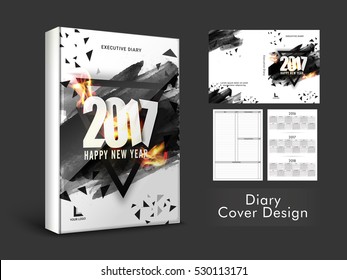 Personal organiser, diary or notebook for the year 2017.