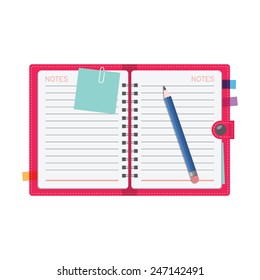 Personal organizer, diary or notebook