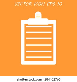 Personal organizer- to do list. Vector icon illustrator