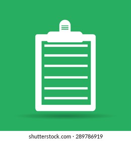 Personal organizer- to do list. Vector icon illustrator