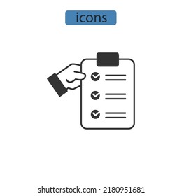 personal organizer icons  symbol vector elements for infographic web