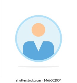 Personal, Personalization, Profile, User Abstract Circle Background Flat color Icon. Vector Icon Template background